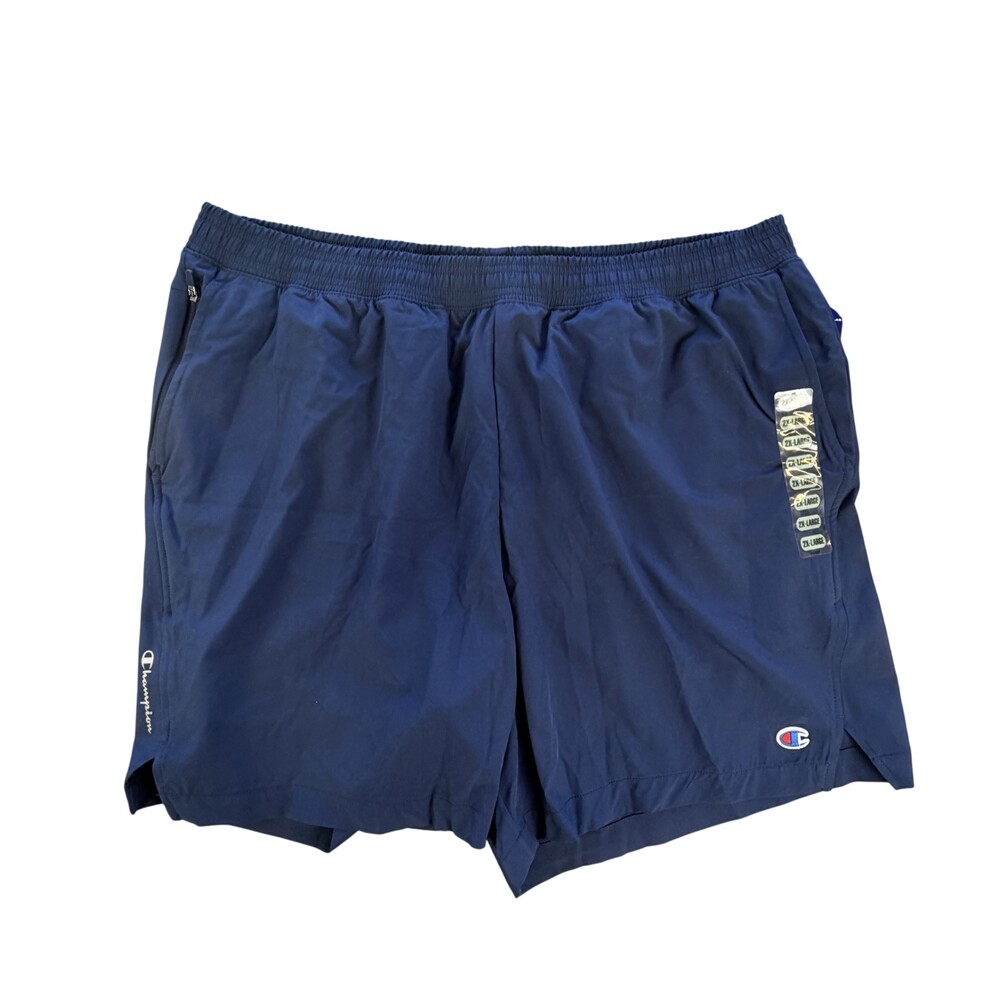 Champion Double Dry Shorts Mens 2XL 38x7 Blue Running Quick Dry Athletic Gym